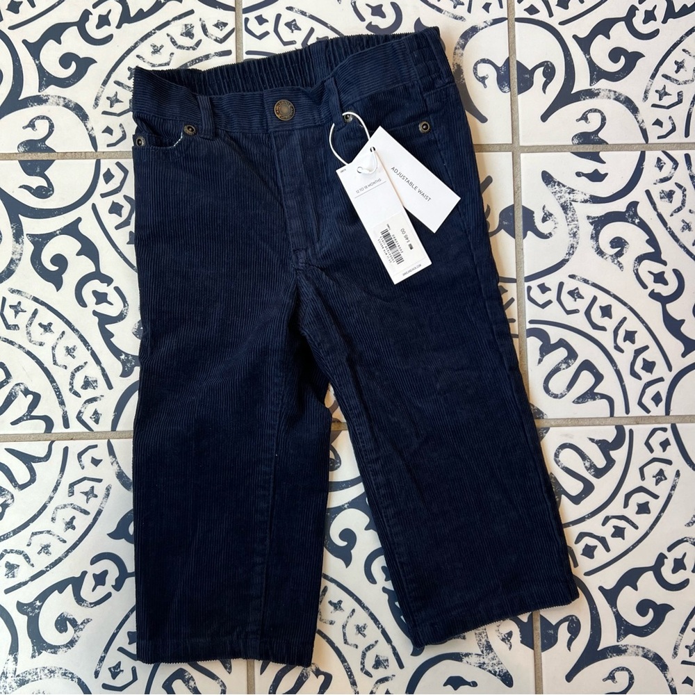Janie & Jack Navy Corduroy Pants
